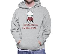 Cloud City 7 Christmas Marvin The Paranoid Android Hitchhikers Guide to The Galaxy Men's Hooded Sweatshirt Heather Grey