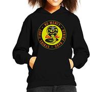 Cloud City 7 Cobra Kai Snake Logo No Mercy Kid's Hooded Sweatshirt