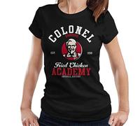 Cloud City 7 Colonel Sanders Fried Chicken Academy KFC Women's T-Shirt Black