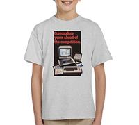 Cloud City 7 Commodore 64 Poster Kid's T-Shirt Heather Grey