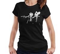 Cloud City 7 Danger Mouse and Penfold Pulp Fiction Women's T-Shirt Black