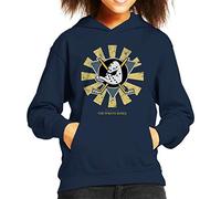 Cloud City 7 Dennis The Menace Retro Japanese Kid's Hooded Sweatshirt Navy Blue