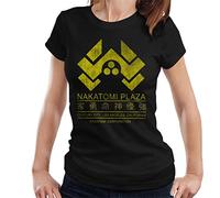 Cloud City 7 Die Hard Nakatomi Plaza Logo Women's T-Shirt Black