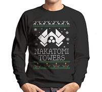 Cloud City 7 Die Hard Nakatomi Towers Christmas Men's Sweatshirt Black