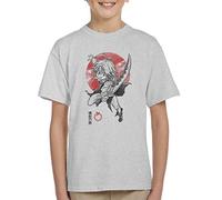 Cloud City 7 Dragon Wrath Seven Deadly Sins Kid's T-Shirt Heather Grey