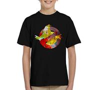 Cloud City 7 Ghostbusters Silhouette Logo Kid's T-Shirt Black