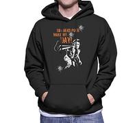 Cloud City 7 Go Ahead Punk Make My Day Dirty Harry Men's Hooded Sweatshirt Black
