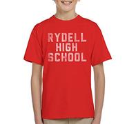 Cloud City 7 Grease Rydell High School Kid's T-Shirt Red