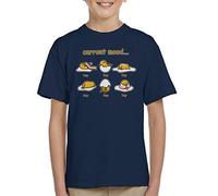 Cloud City 7 Gudetama Current Mood Lazy Kid's T-Shirt Navy Blue
