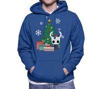 Cloud City 7 Hollow Knight Around The Christmas Tree Men's Hooded Sweatshirt Royal Blue