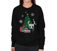 Cloud City 7 Hollow Knight Around The Christmas Tree Women's Sweatshirt Black