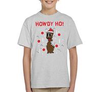 Cloud City 7 Howdy Ho Mr Hankey The Christmas Poo Kid's T-Shirt Heather Grey