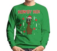 Cloud City 7 Howdy Ho Mr Hankey The Christmas Poo Men's Sweatshirt Kelly Green