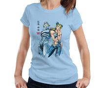 Cloud City 7 Jolyne Cujoh Watercolour Jojos Bizarre Adventure Women's T-Shirt Sky Blue
