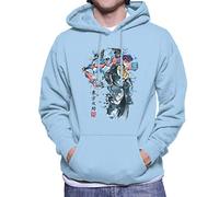 Cloud City 7 Josuke Higashikata Watercolour Jojos Bizarre Adventure Men's Hooded Sweatshirt Sky Blue