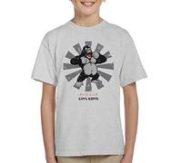 Cloud City 7 King Kong Retro Japanese Kid's T-Shirt Heather Grey