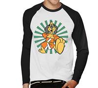 Cloud City 7 Kung Fu Master Hong Kong Phooey Men's Baseball Long Sleeved T-Shirt White/Black