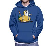 Cloud City 7 Mighty Ducks Cute Rubber Duck Goalie Men's Hooded Sweatshirt Royal Blue