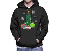 Cloud City 7 Mooncake Around The Christmas Tree Final Space Men's Hooded Sweatshirt Black