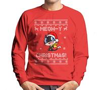 Cloud City 7 Morgana Meowy Christmas Persona 5 Men's Sweatshirt Red
