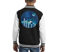 Cloud City 7 NASA 3020 Sci Fi Ships Kid's Varsity Jacket Black/White