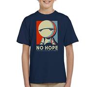 Cloud City 7 No Hope Marvin The Hitchhikers Guide to The Galaxy Kid's T-Shirt Navy Blue