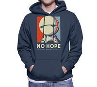Cloud City 7 No Hope Marvin The Hitchhikers Guide to The Galaxy Men's Hooded Sweatshirt Navy Blue