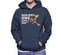 Cloud City 7 Number One Super Guy Hong Kong Phooey Men's Hooded Sweatshirt Navy Blue