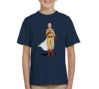Cloud City 7 One Punch Man Epic Punch Circle Game Kid's T-Shirt Navy Blue