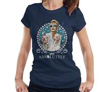 Cloud City 7 Patsy Absolutely Fabulous Women's T-Shirt Navy Blue