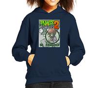 Cloud City 7 Plants Vs Zombies Dr Zomboss Kid's Hooded Sweatshirt Navy Blue