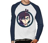 Cloud City 7 Scissor Seven The Two Men's Baseball Long Sleeved T-Shirt White/Navy