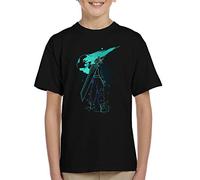 Cloud City 7 Shadow of The Meteor Final Fantasy VII Kid's T-Shirt Black
