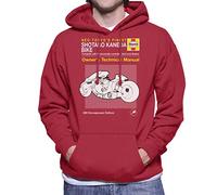 Cloud City 7 Shotaro Kaneda Bike Haynes Manual Akira Men's Hooded Sweatshirt Cherry Red