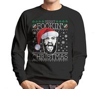 Cloud City 7 Shout Merry Fookin Christmas Conor McGregor Knit Men's Sweatshirt Black