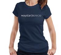 Cloud City 7 Succession Waystar Royco Logo Women's T-Shirt Navy Blue