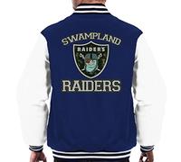Cloud City 7 Swampland Raiders Shrek Men's Varsity Jacket Navy/White
