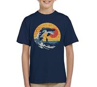 Cloud City 7 The Great Killer Whale Free Willy Kid's T-Shirt Navy Blue