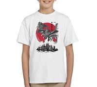 Cloud City 7 The King of Terror Ghidorah Attack Kid's T-Shirt White