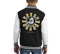 Cloud City 7 The Mighty Ducks Retro Japanese Kid's Varsity Jacket Black/White
