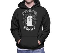 Cloud City 7 Undertale Napstablook Really Not Feeling Up to It Right Now Men's Hooded Sweatshirt Black