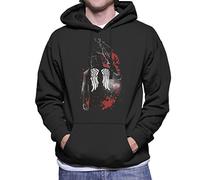 Cloud City 7 Walking Dead Daryl Dixon Wings and Crossbow Men's Hooded Sweatshirt Black