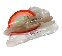Cloud Claw Clip White Acetate Sheet Hair Claw for Women