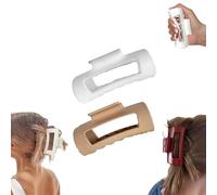 Cloud Clip,4.2in Medium Soft Hair Claw Clips,Flexible and Unsnappable Claw Clips,Soft Flexible Hairs Clip,Strong Hold Non-slip for Thin and Thick Curly Hair (2Pcs-C)