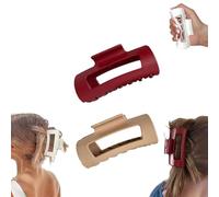 Cloud Clip,4.2in Medium Soft Hair Claw Clips,Flexible and Unsnappable Claw Clips,Soft Flexible Hairs Clip,Strong Hold Non-slip for Thin and Thick Curly Hair (2Pcs-D)
