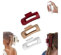 Cloud Clip,4.2in Medium Soft Hair Claw Clips,Flexible and Unsnappable Claw Clips,Soft Flexible Hairs Clip,Strong Hold Non-slip for Thin and Thick Curly Hair (3Pcs-B)