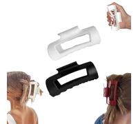 Cloud Clip,4.2in Medium Soft Hair Claw Clips,Flexible and Unsnappable Claw Clips,Soft Flexible Hairs Clip,Strong Hold Non-slip for Thin and Thick Curly Hair (2Pcs-A)