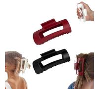 Cloud Clip,4.2in Medium Soft Hair Claw Clips,Flexible and Unsnappable Claw Clips,Soft Flexible Hairs Clip,Strong Hold Non-slip for Thin and Thick Curly Hair (2Pcs-F)