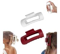 Cloud Clip,4.2in Medium Soft Hair Claw Clips,Flexible and Unsnappable Claw Clips,Soft Flexible Hairs Clip,Strong Hold Non-slip for Thin and Thick Curly Hair (2Pcs-B)