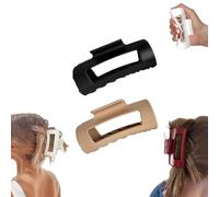 Cloud Clip,4.2in Medium Soft Hair Claw Clips,Flexible and Unsnappable Claw Clips,Soft Flexible Hairs Clip,Strong Hold Non-slip for Thin and Thick Curly Hair (2Pcs-E)